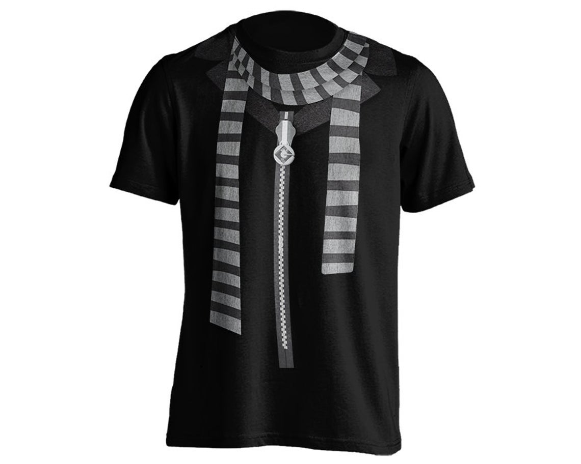 Despicable Me Gru's Scarf T-Shirt Tech Star Printing Design